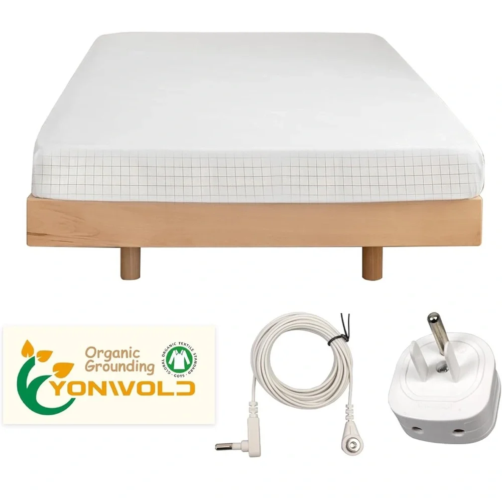 White Organic Grounding Mattress Cover
